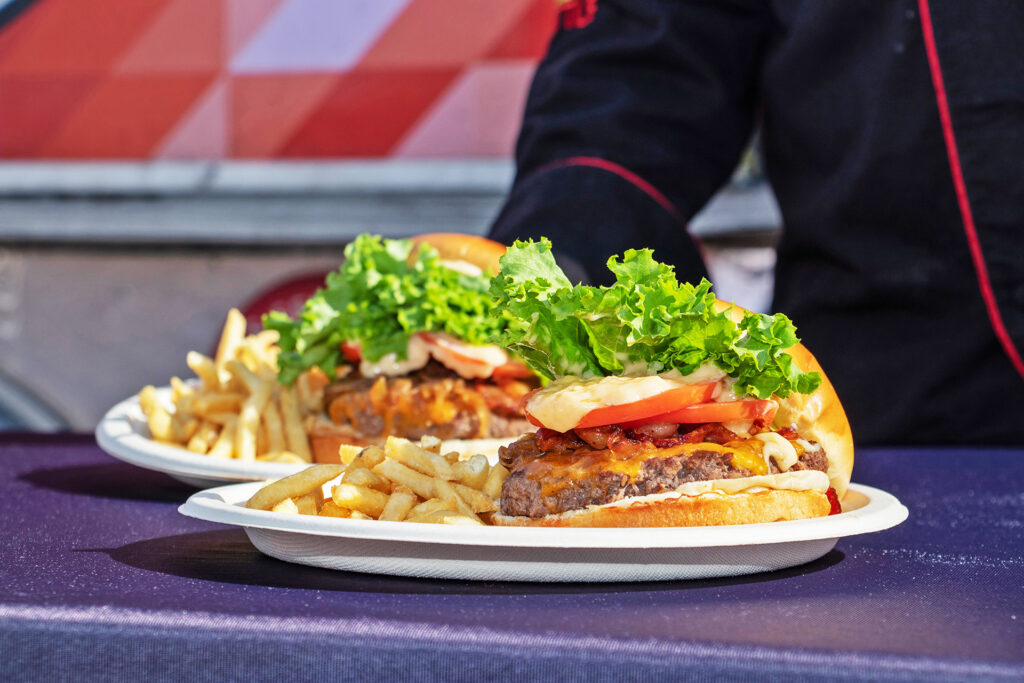 One of Our Delicious Aioli Gourmet Burgers