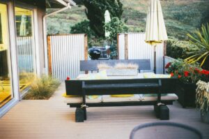Backyard gathering area