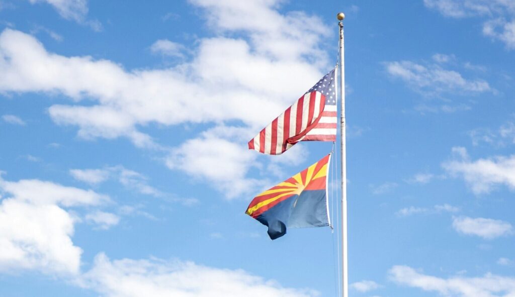arizon, US flags